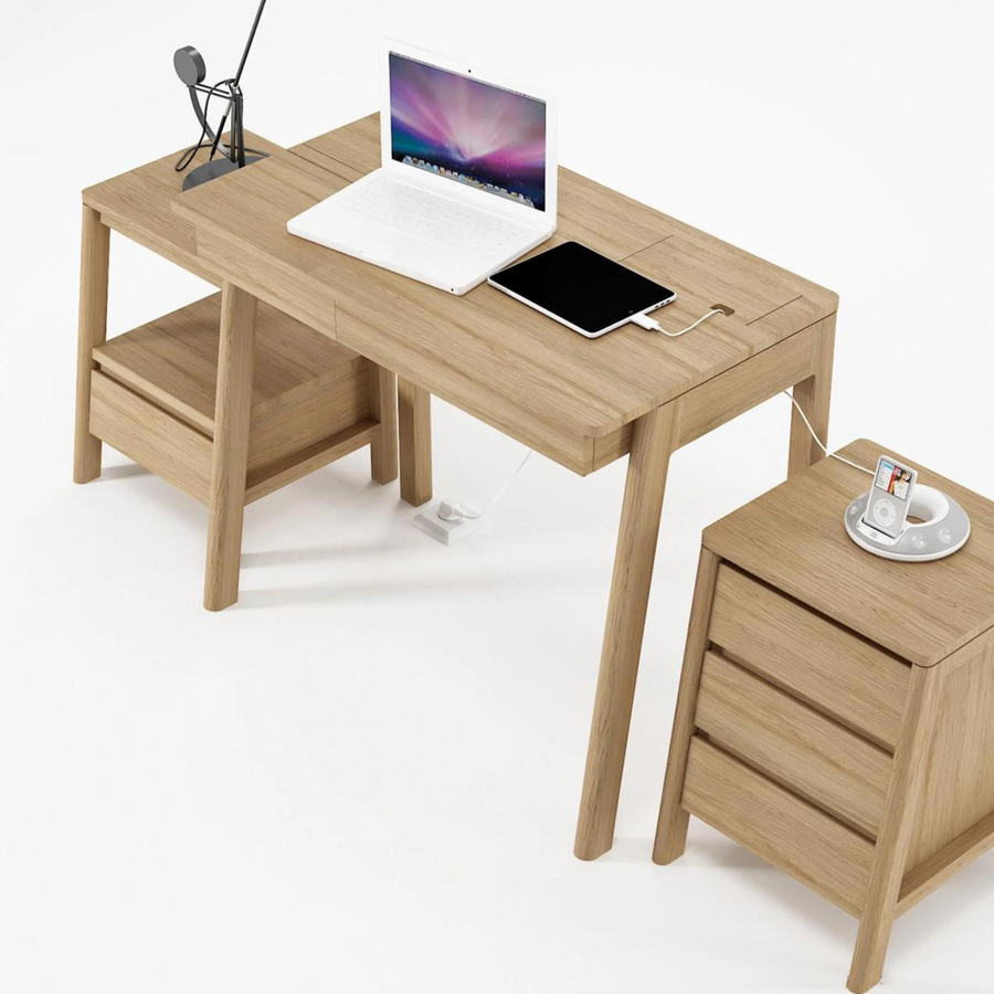 Circa Side Table W/ Drawer - Oak