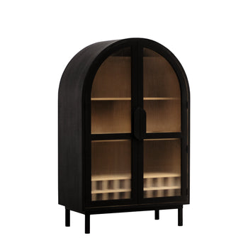 Vault Bar Cabinet - Frosted Glass