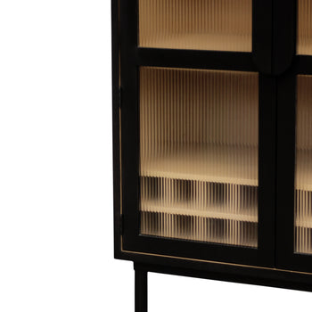 Vault Bar Cabinet - Frosted Glass
