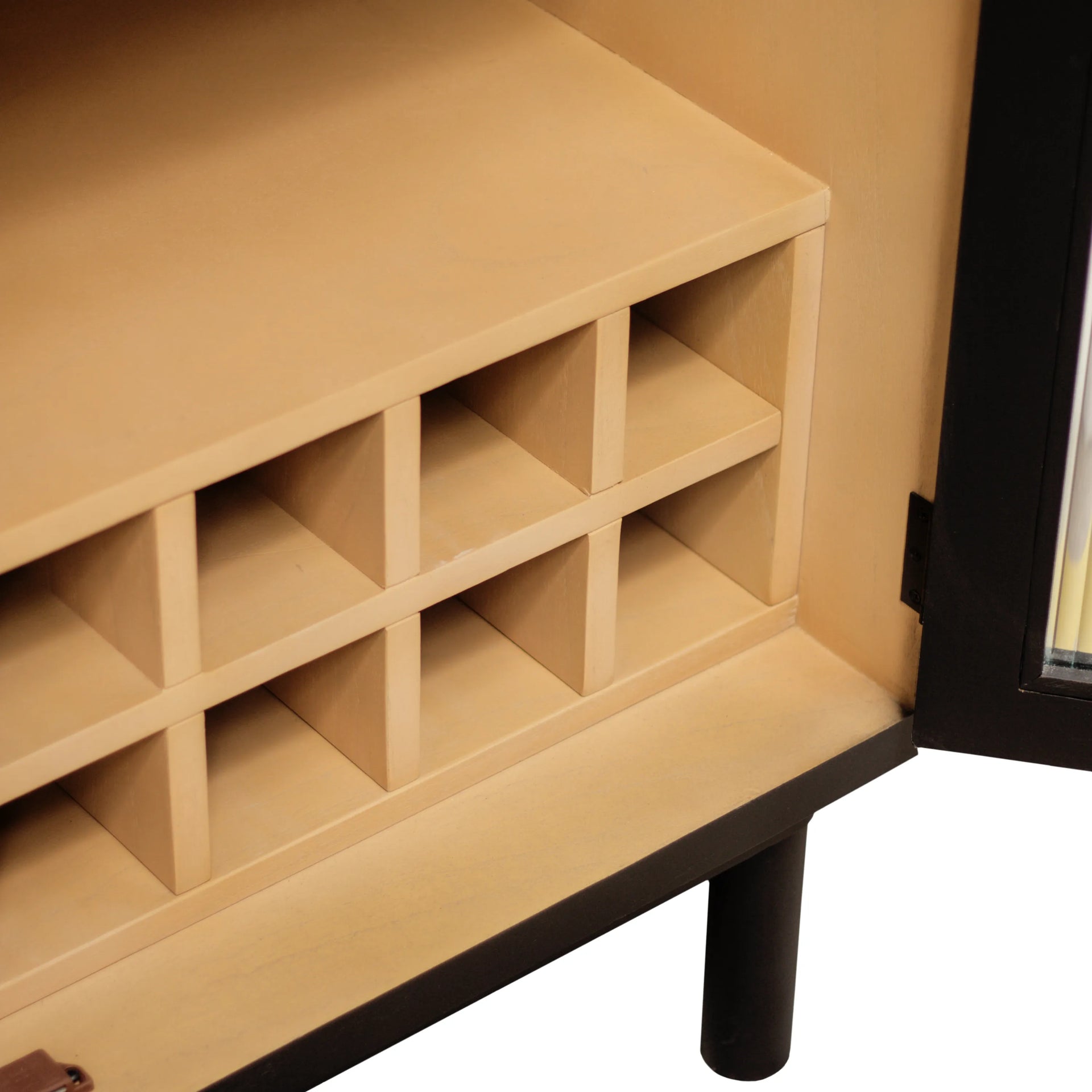 Vault Bar Cabinet - Frosted Glass