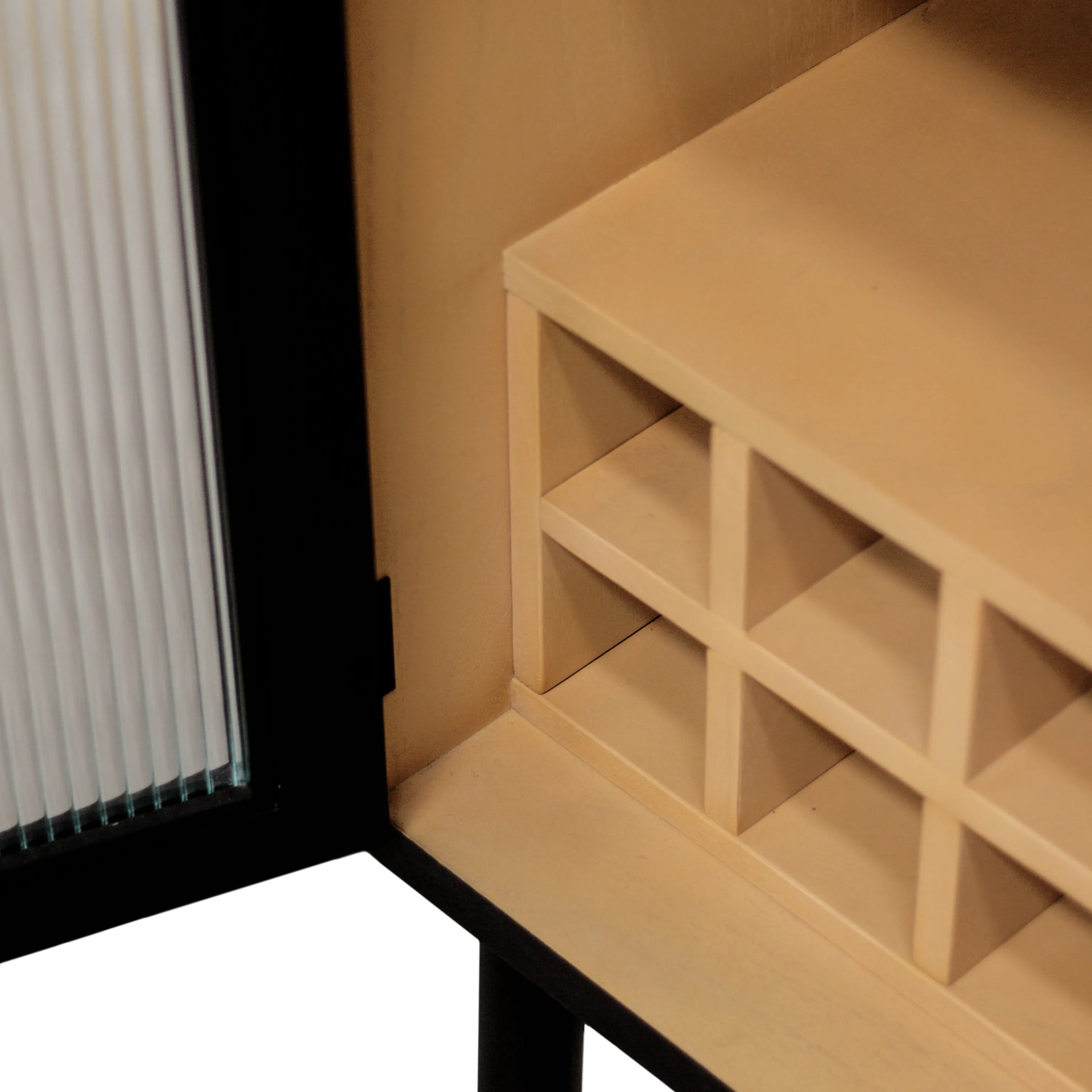 Vault Bar Cabinet - Frosted Glass