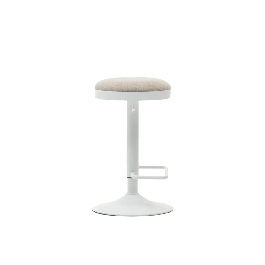 Zaib Bar Stool - Beige / White