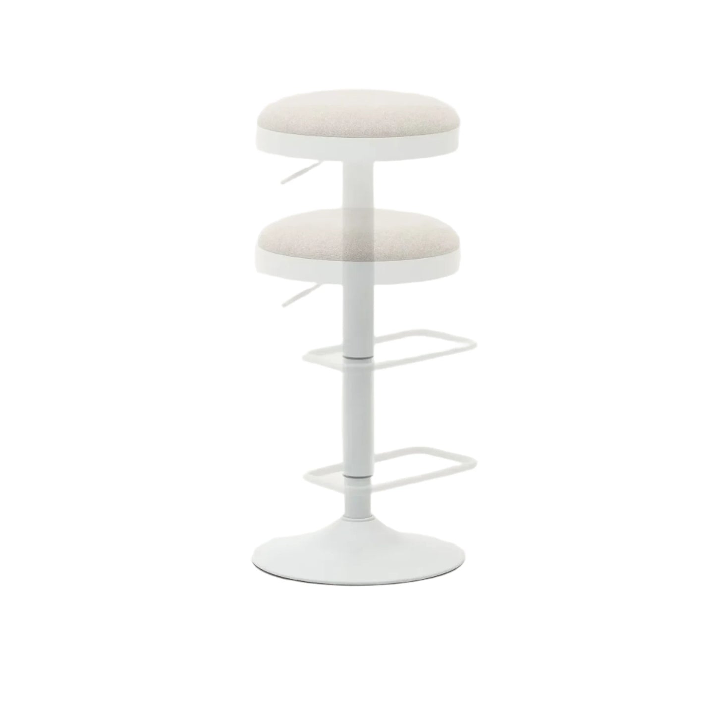 Zaib Bar Stool - Beige / White