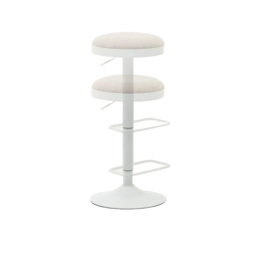 Zaib Bar Stool - Beige / White