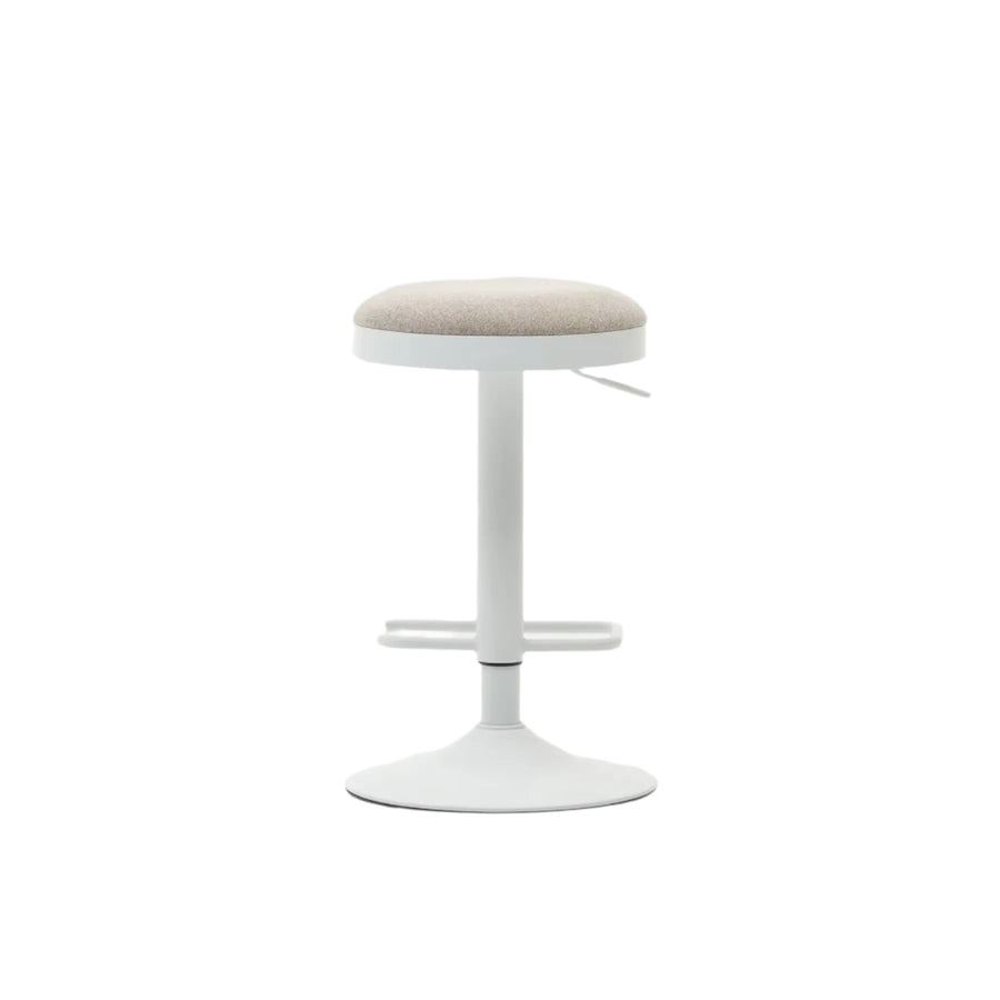 Zaib Bar Stool - Beige / White
