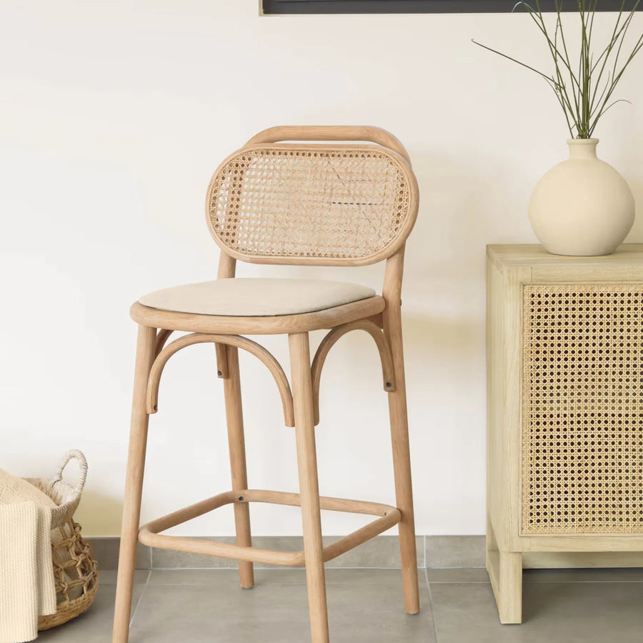 Doriane Bar Stool - Oak