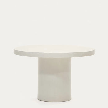 Aiguablava Round Dining Table - White