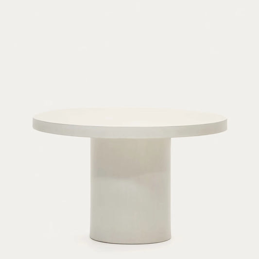 Aiguablava Round Dining Table - White