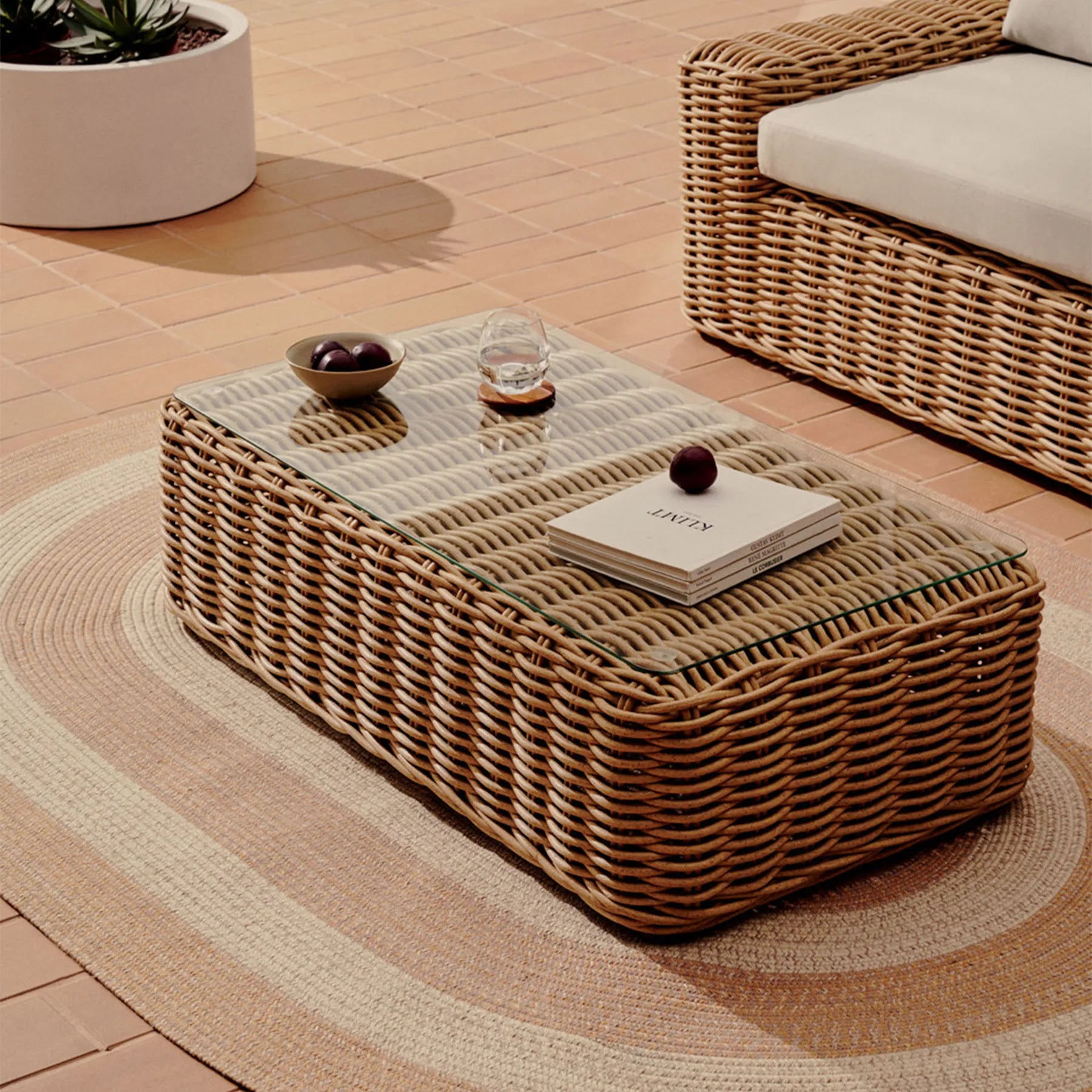 Buy Portlligat Outdoor Coffee Table Rattan by Kave Home online RJ