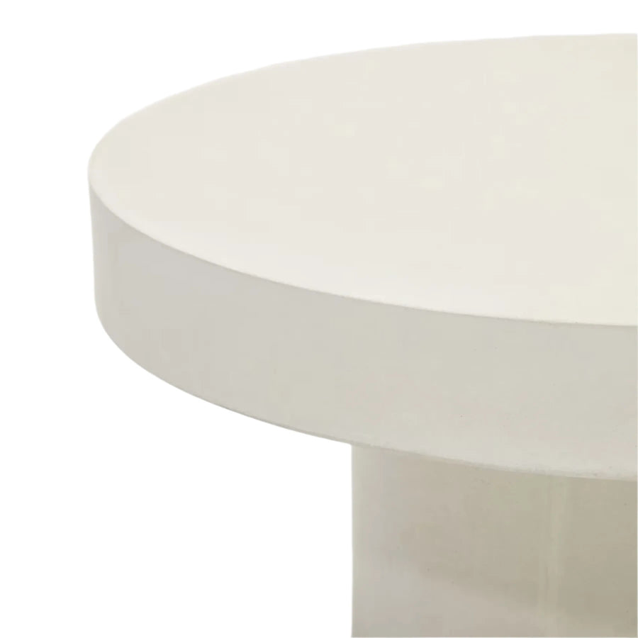 Aiguablava Round Coffee Table - White