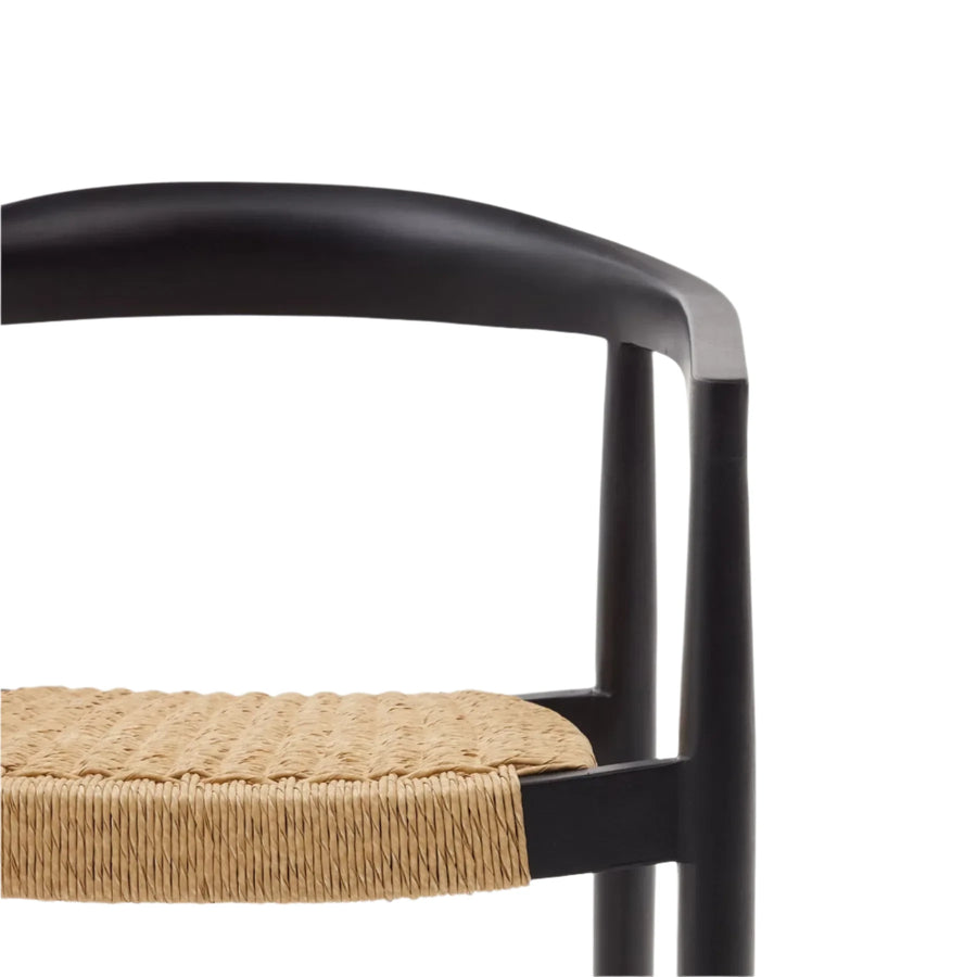Ydalia Dining Chair - Black / Natural