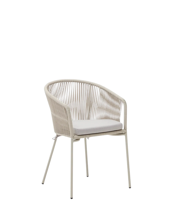 Yanet Outdoor Dining Chair - Ecru