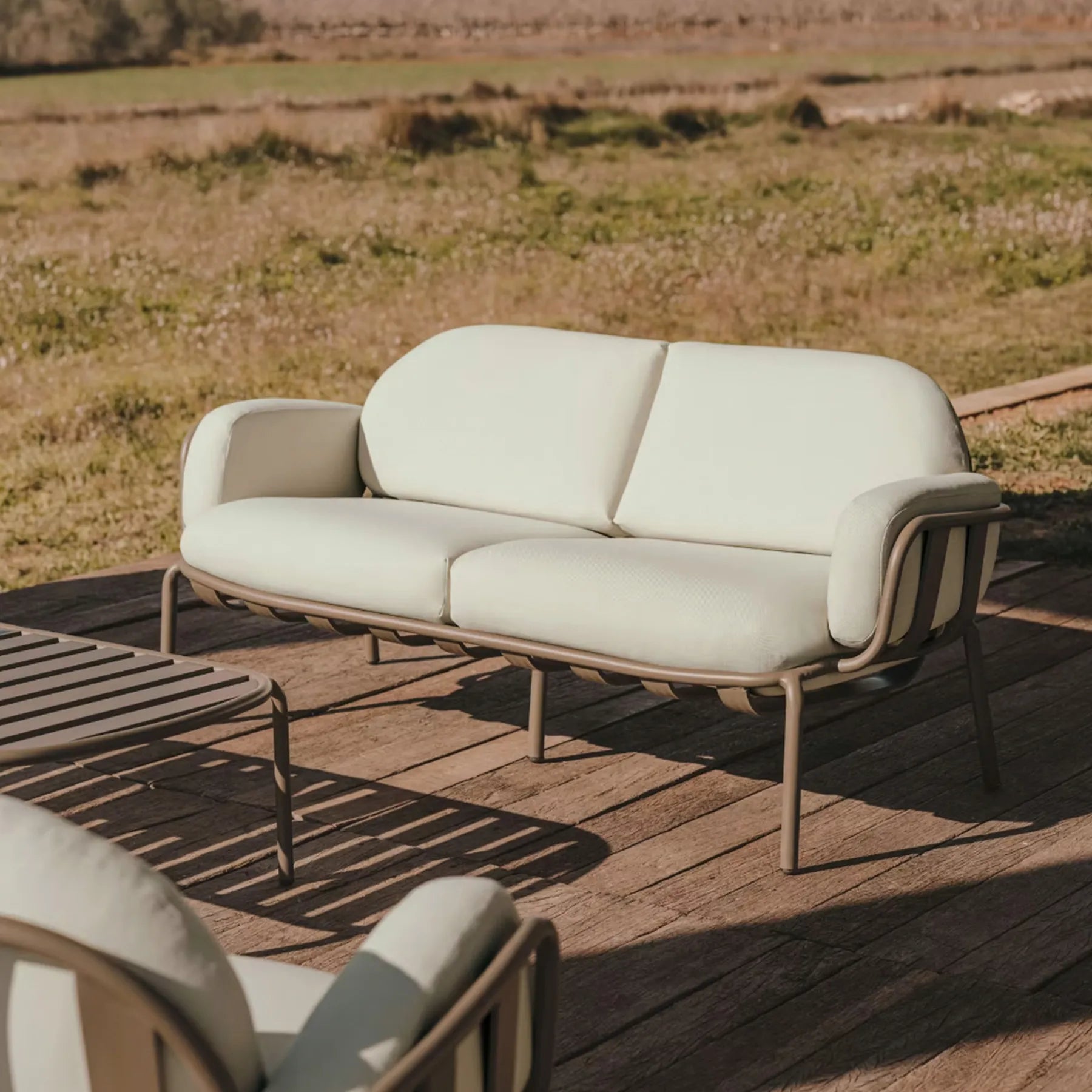 Joncols Outdoor 2 Seater Sofa - Green