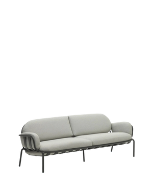 Joncols Outdoor 3 Seater Sofa - Grey