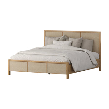 Peggy King Bed - Oak