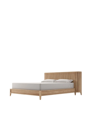 Koppar Queen Bed - Patina Oak