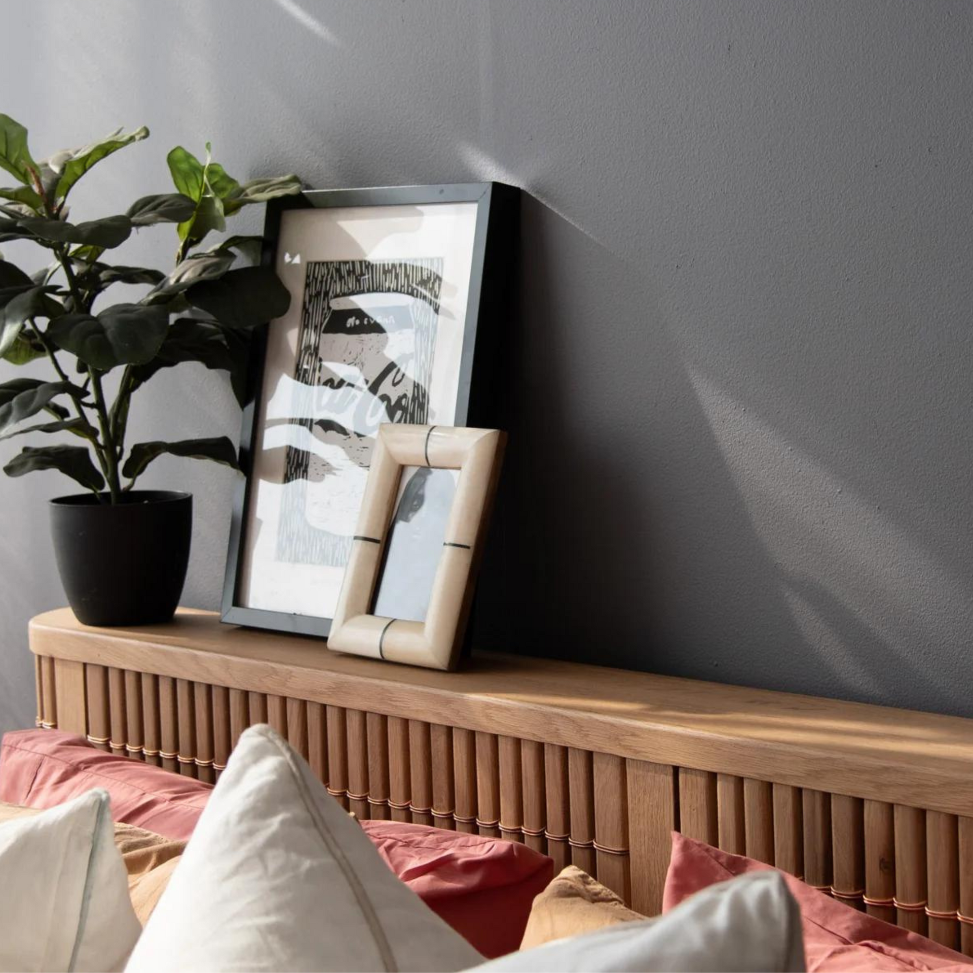 Koppar Queen Bed - Patina Oak