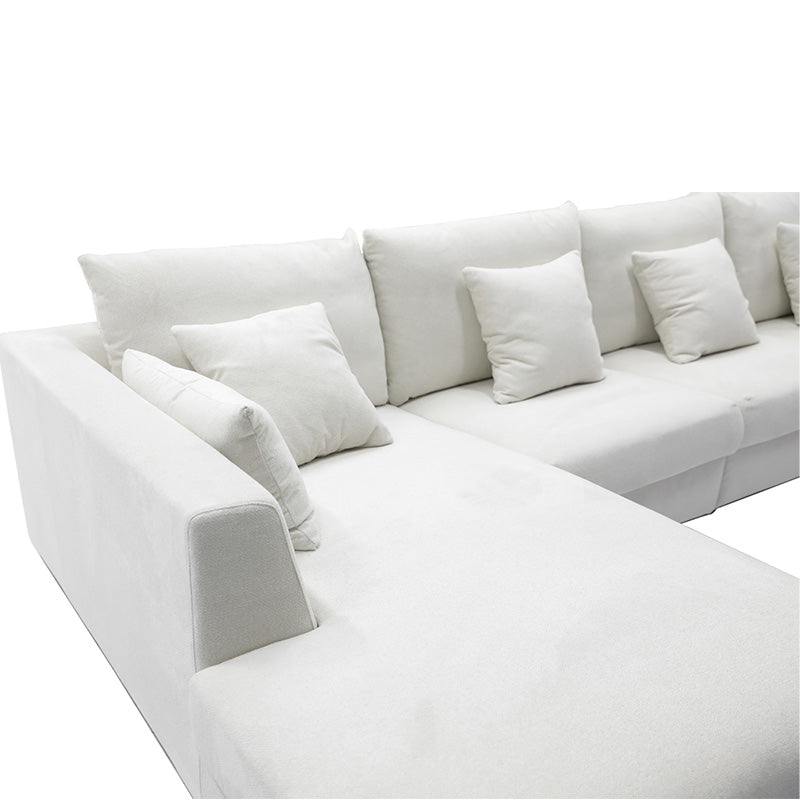 Long Island 3 Seater LHF Chaise Sofa - Kindred Snow