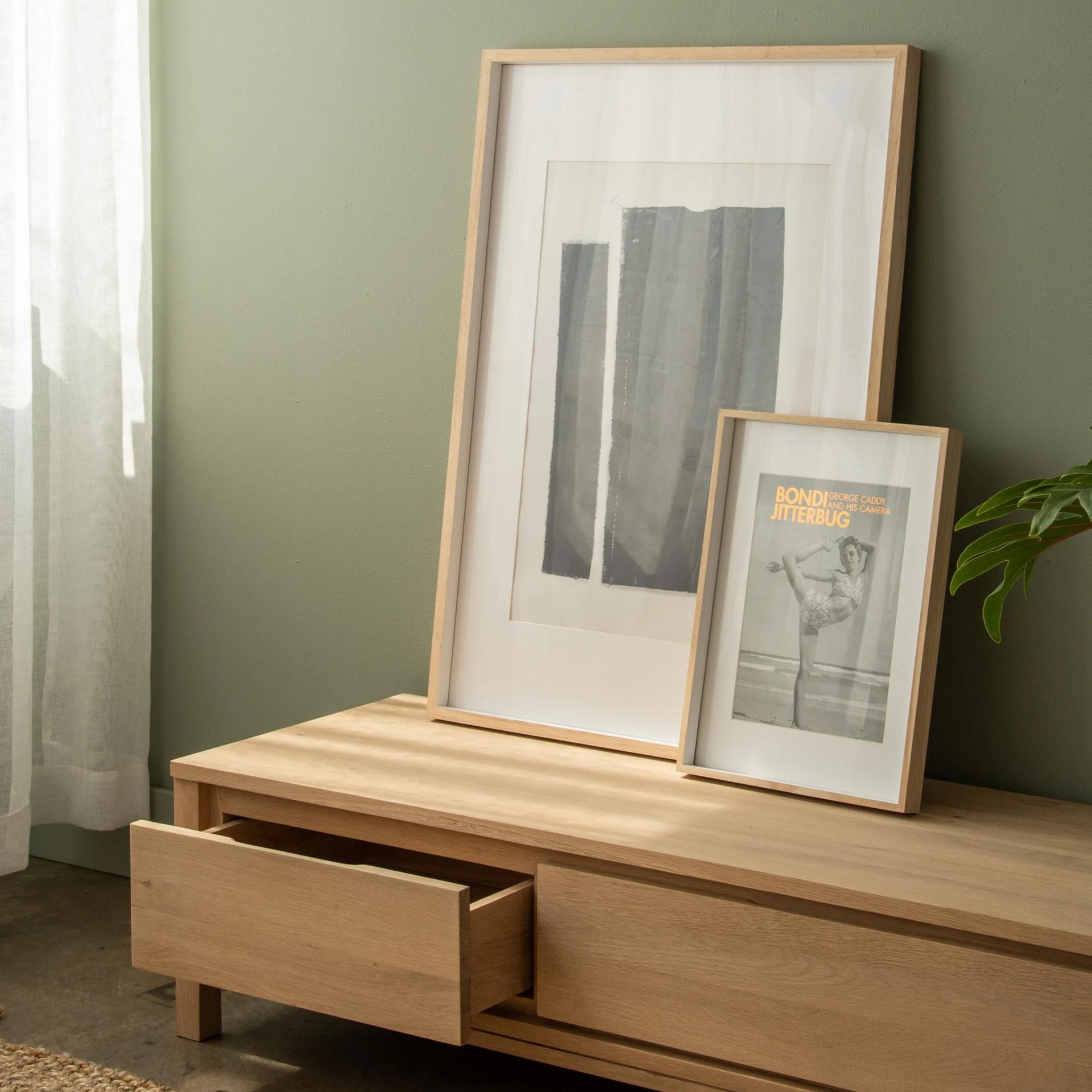 Solid TV Chest 180cm - Oak