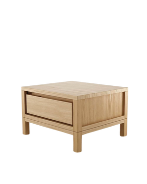 Solid Bedside Table - Oak