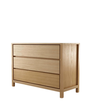 Solid Chest 3 Drawers - Oak