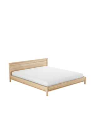 Solid King Bed - Oak