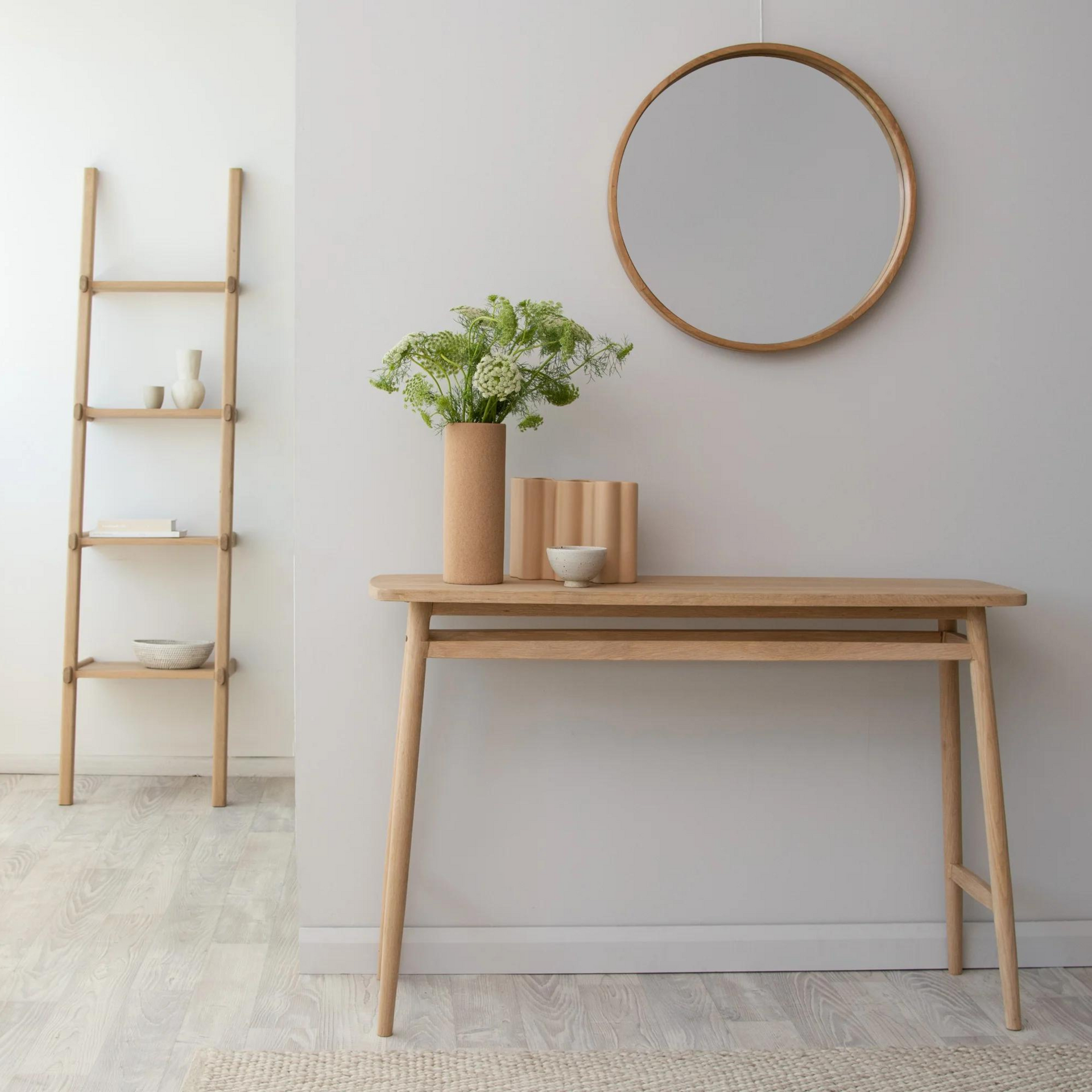 Twist Console Table 120cm - Oak