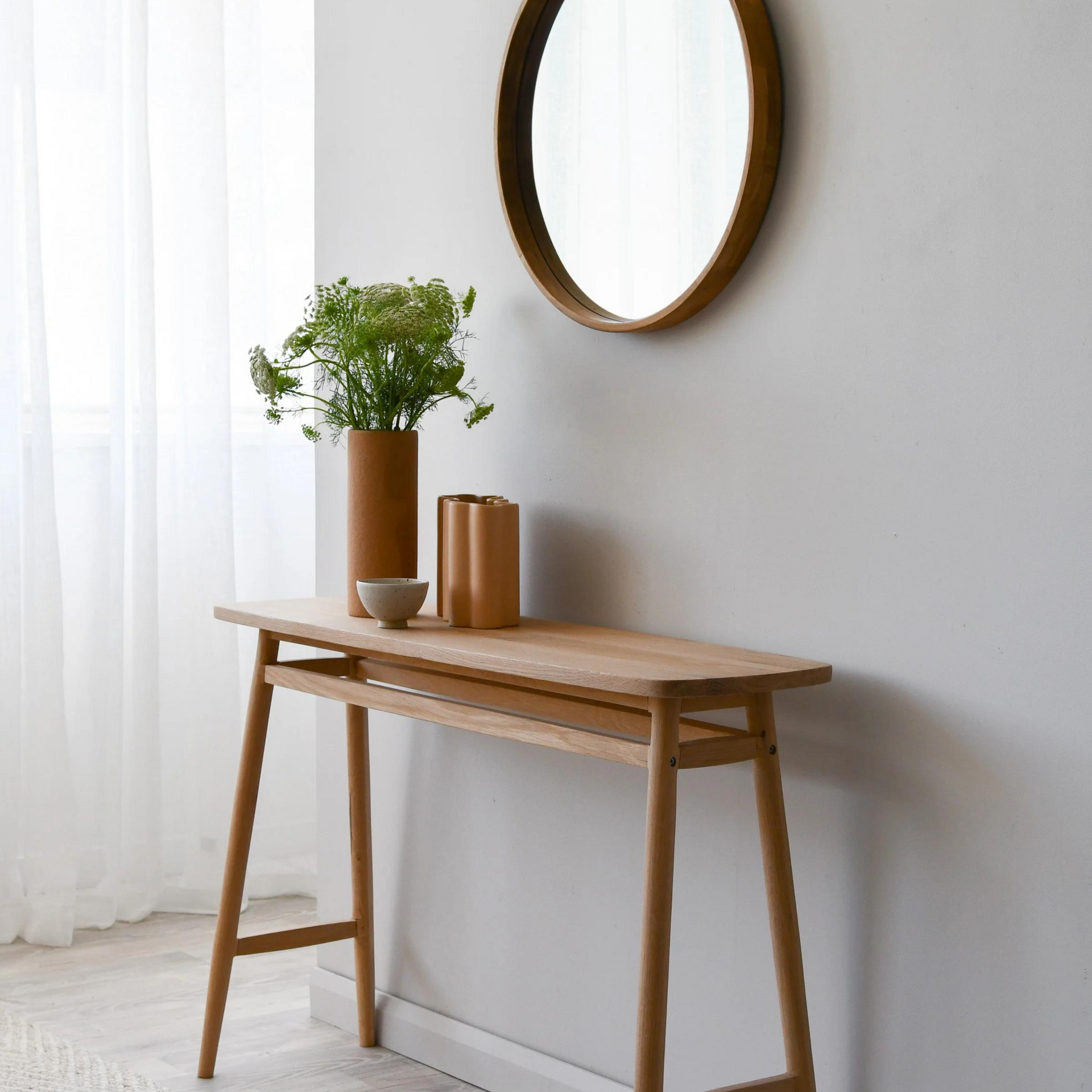 Twist Console Table 120cm - Oak