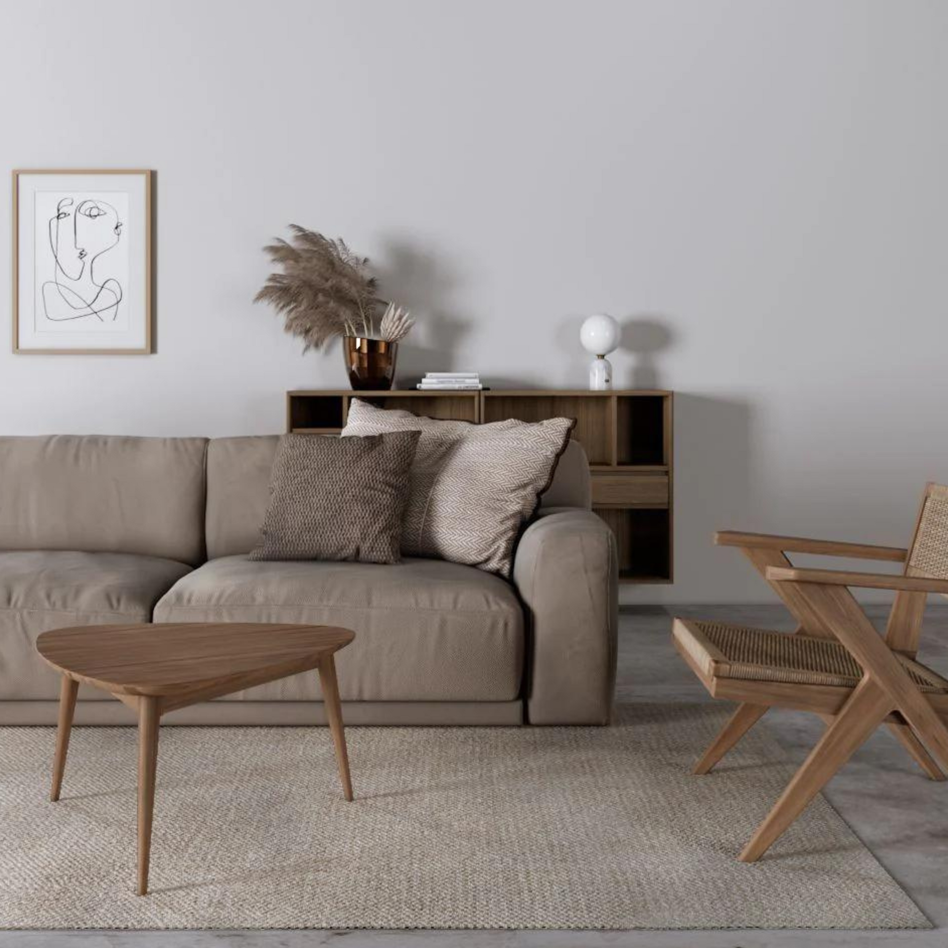 Vintage Tripod Coffee Table - Teak