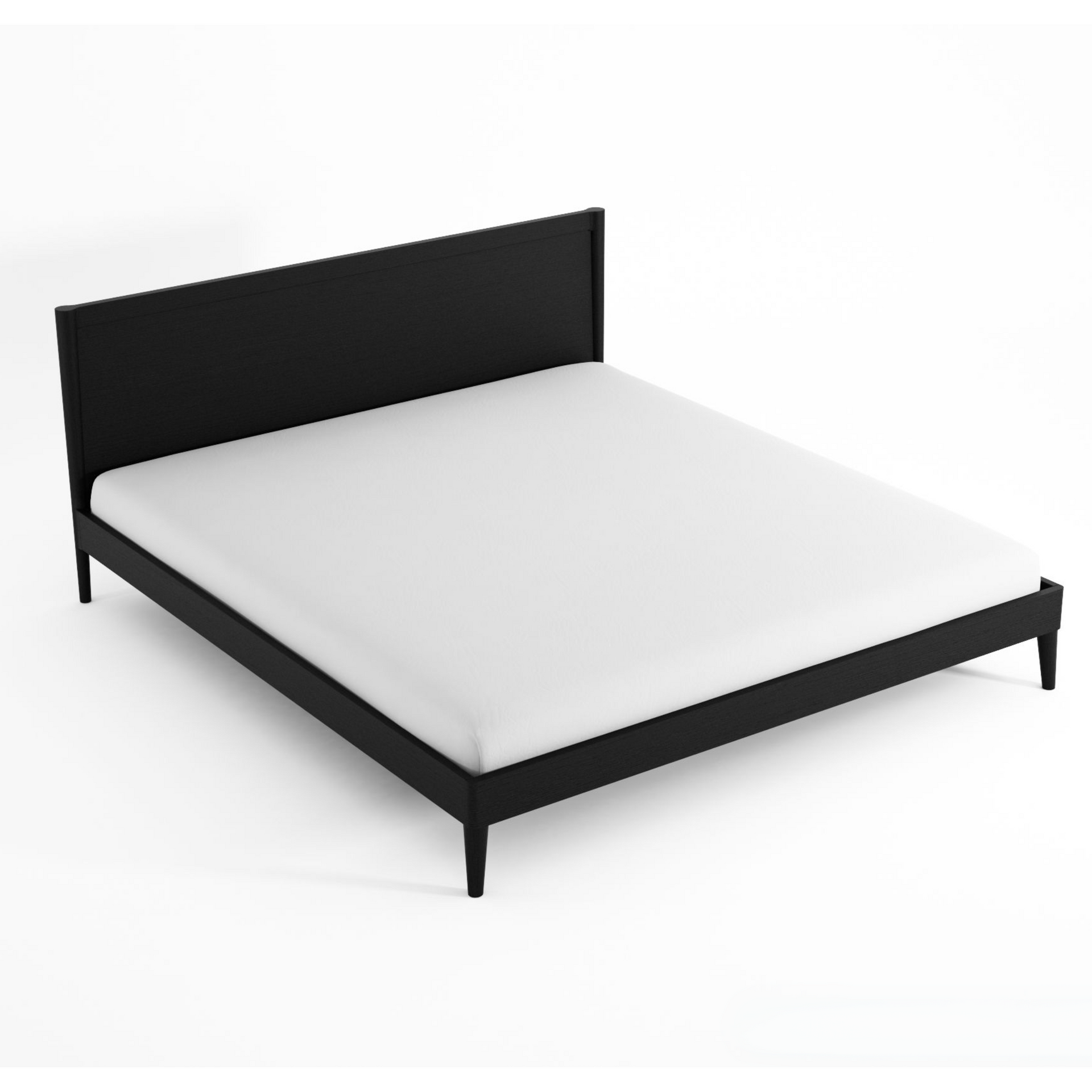 Vintage King Bed - Satin Black