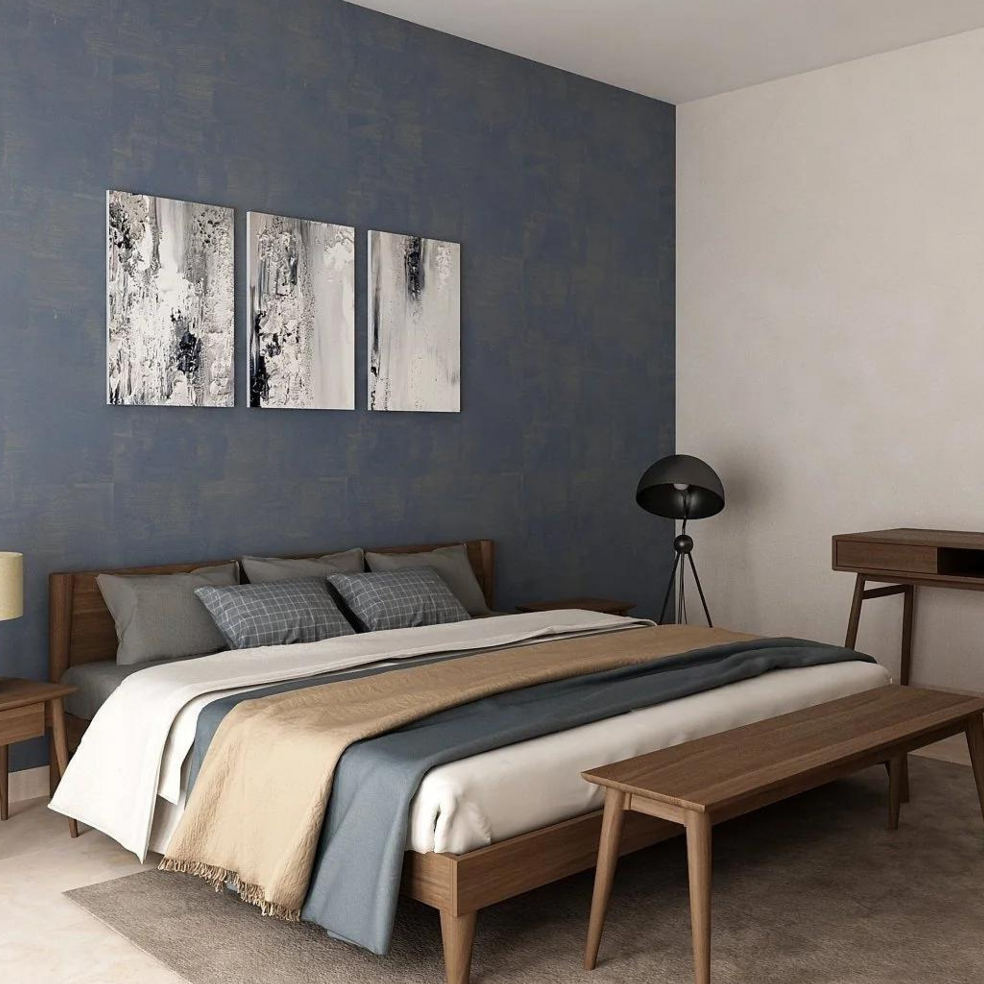 Vintage King Bed - Teak