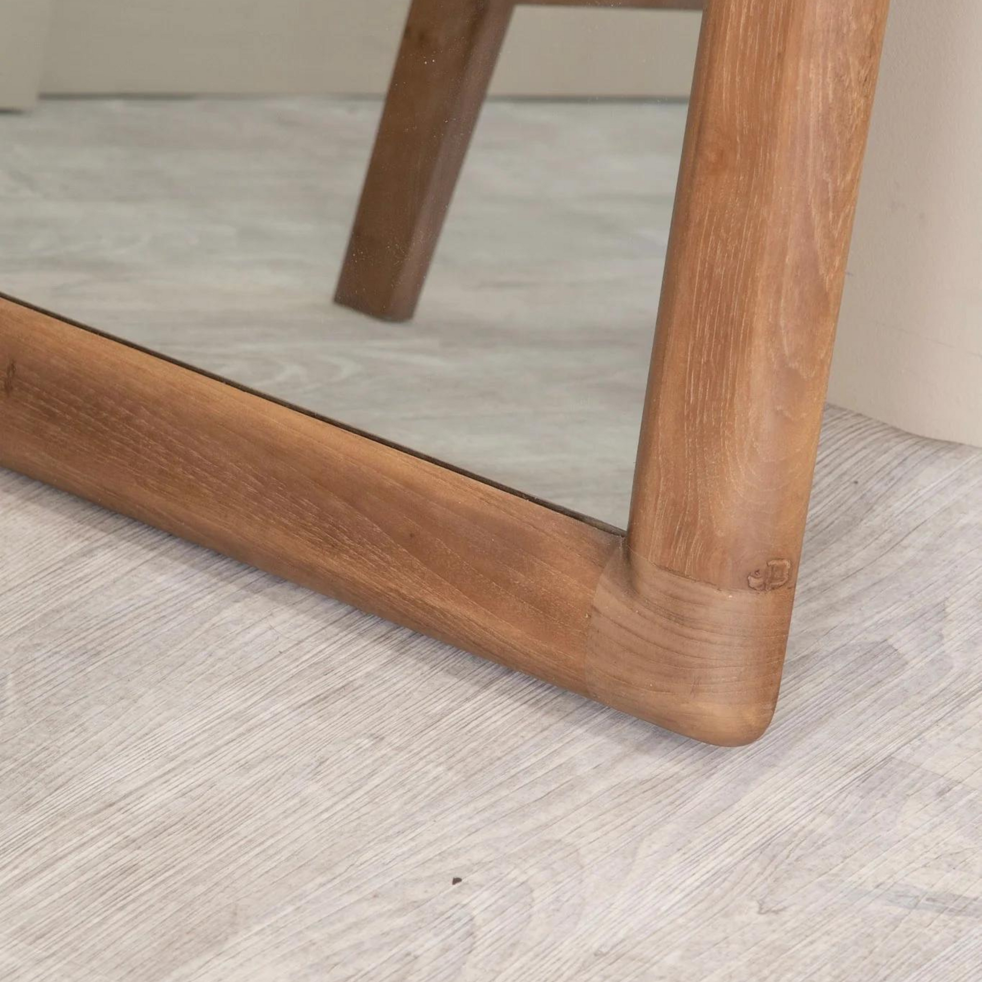 Vintage Floor Mirror - Teak