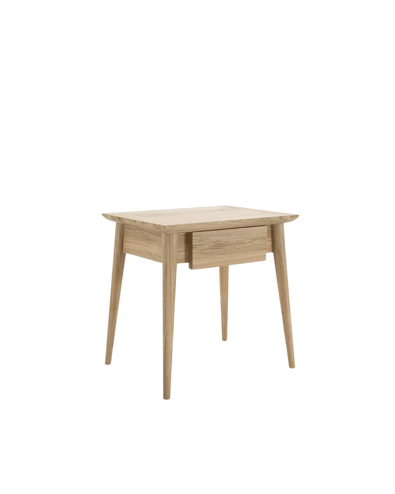 Vintage Bedside Table Small - Oak