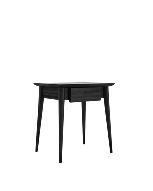 Vintage Bedside Table Small - Satin Black