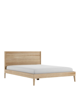 Vintage Double Bed - Oak