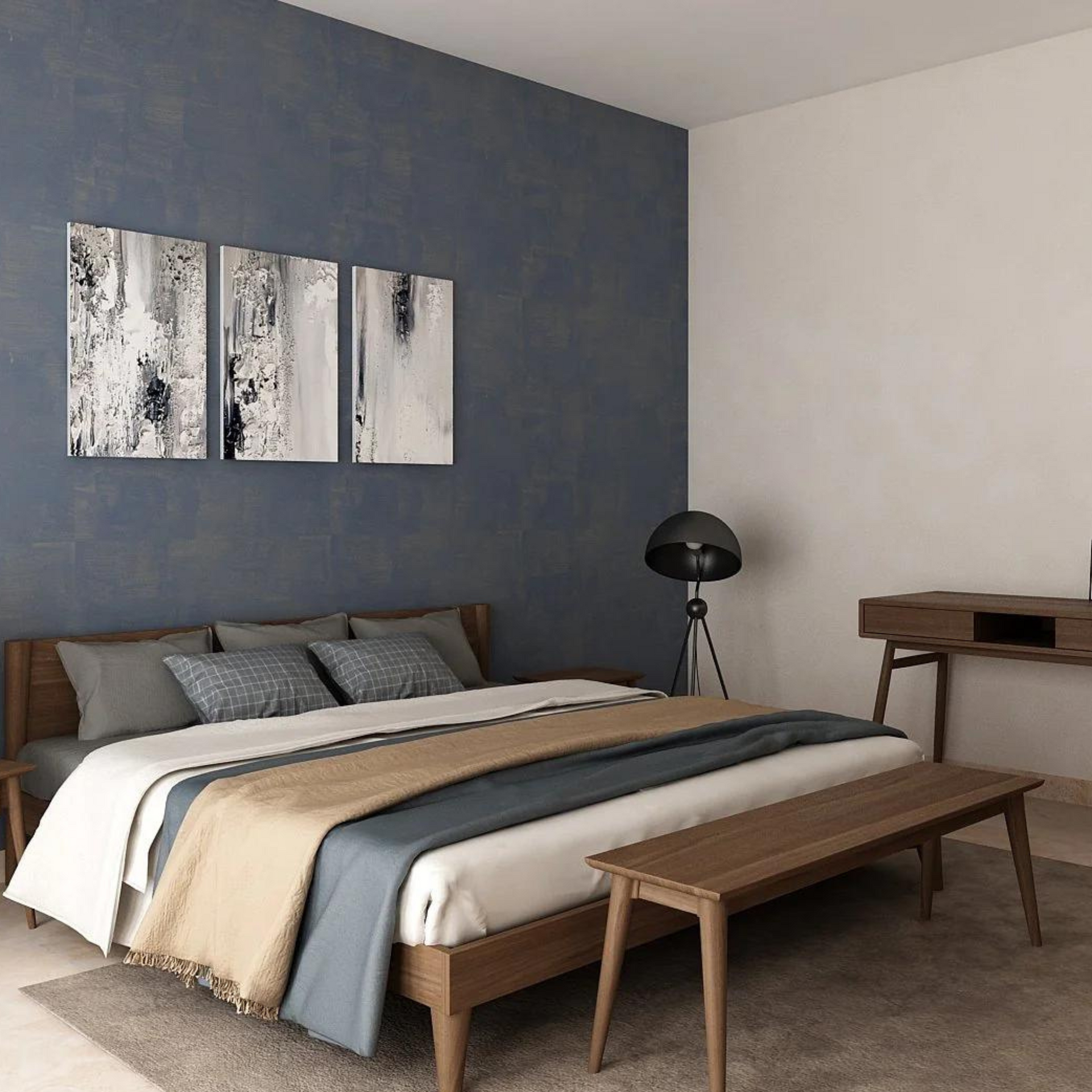 Vintage Double Bed - Teak