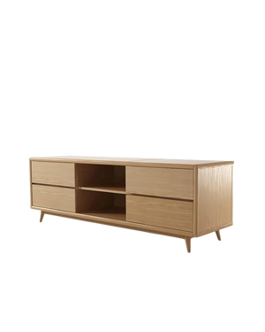 Vintage Low TV Unit - Oak