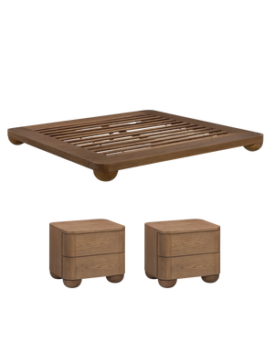 Bound King Bed Package - Deep Oak