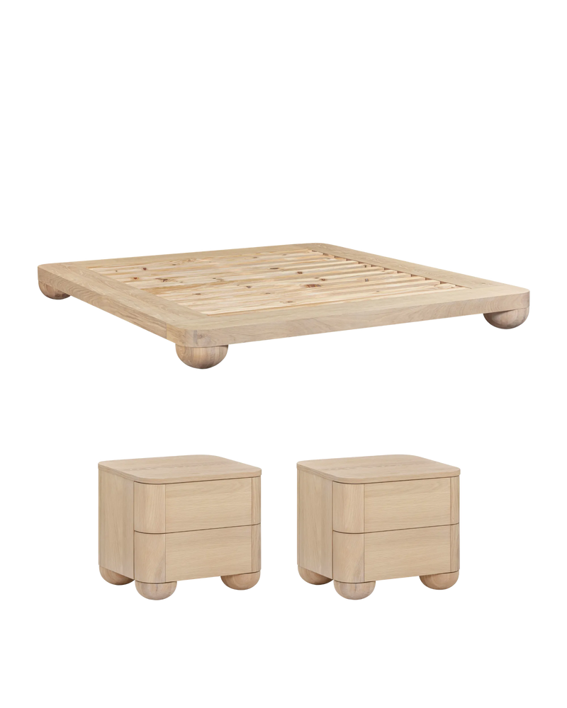 Bound King Bed Package - Oak