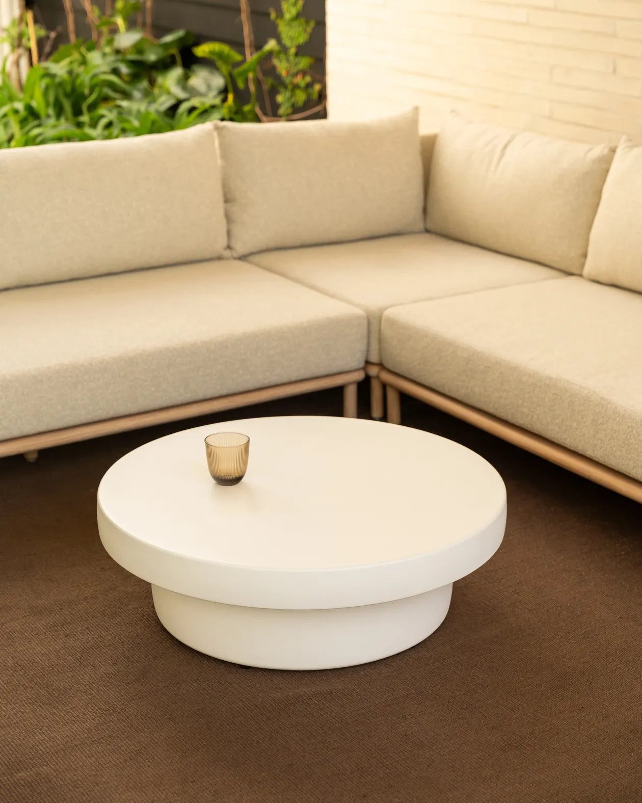 Koa Outdoor Coffee Table Medium - White