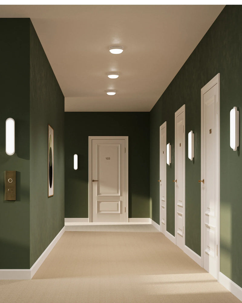 Bode Round Wall/Ceiling Light - White