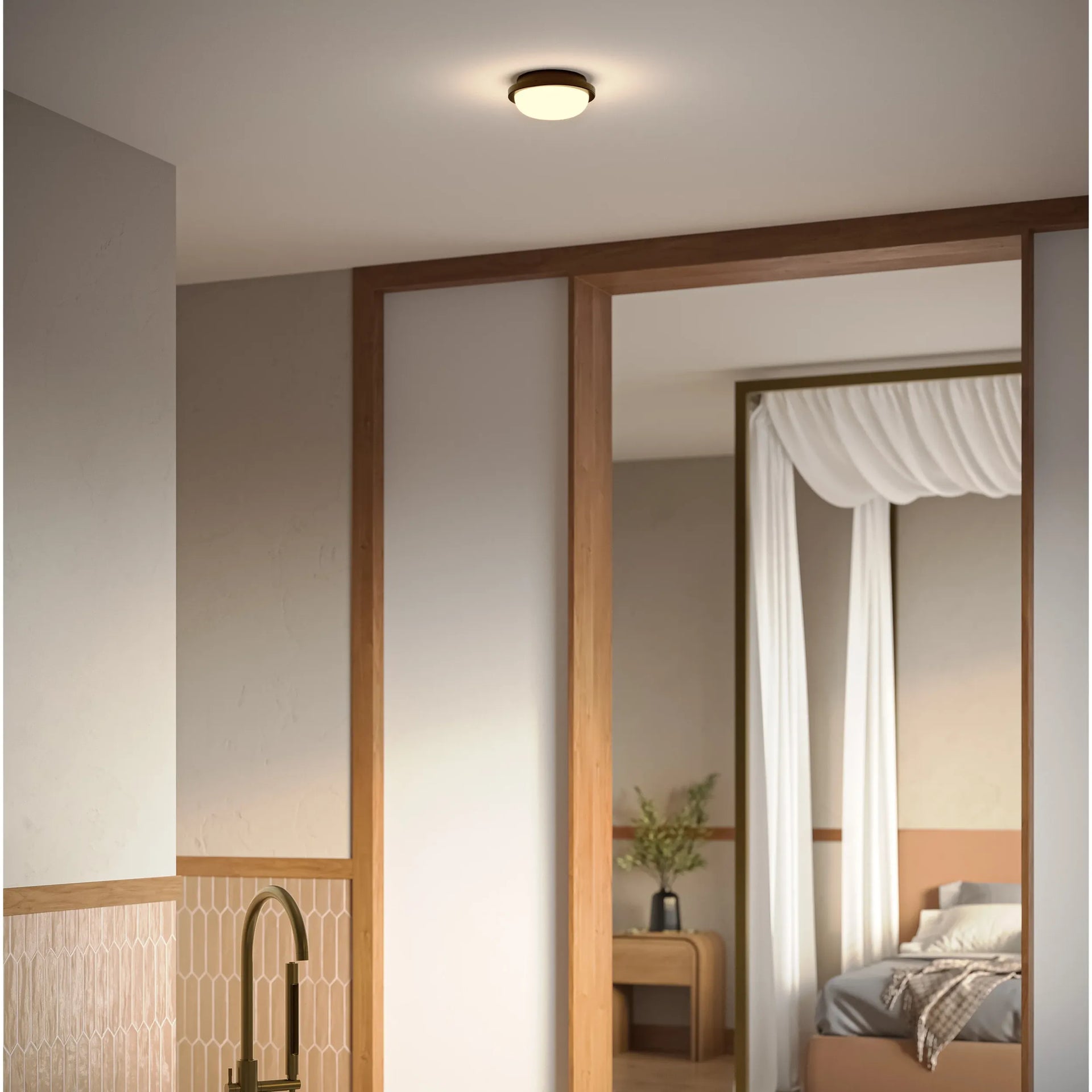 Bode Round Wall/Ceiling Light - Brass