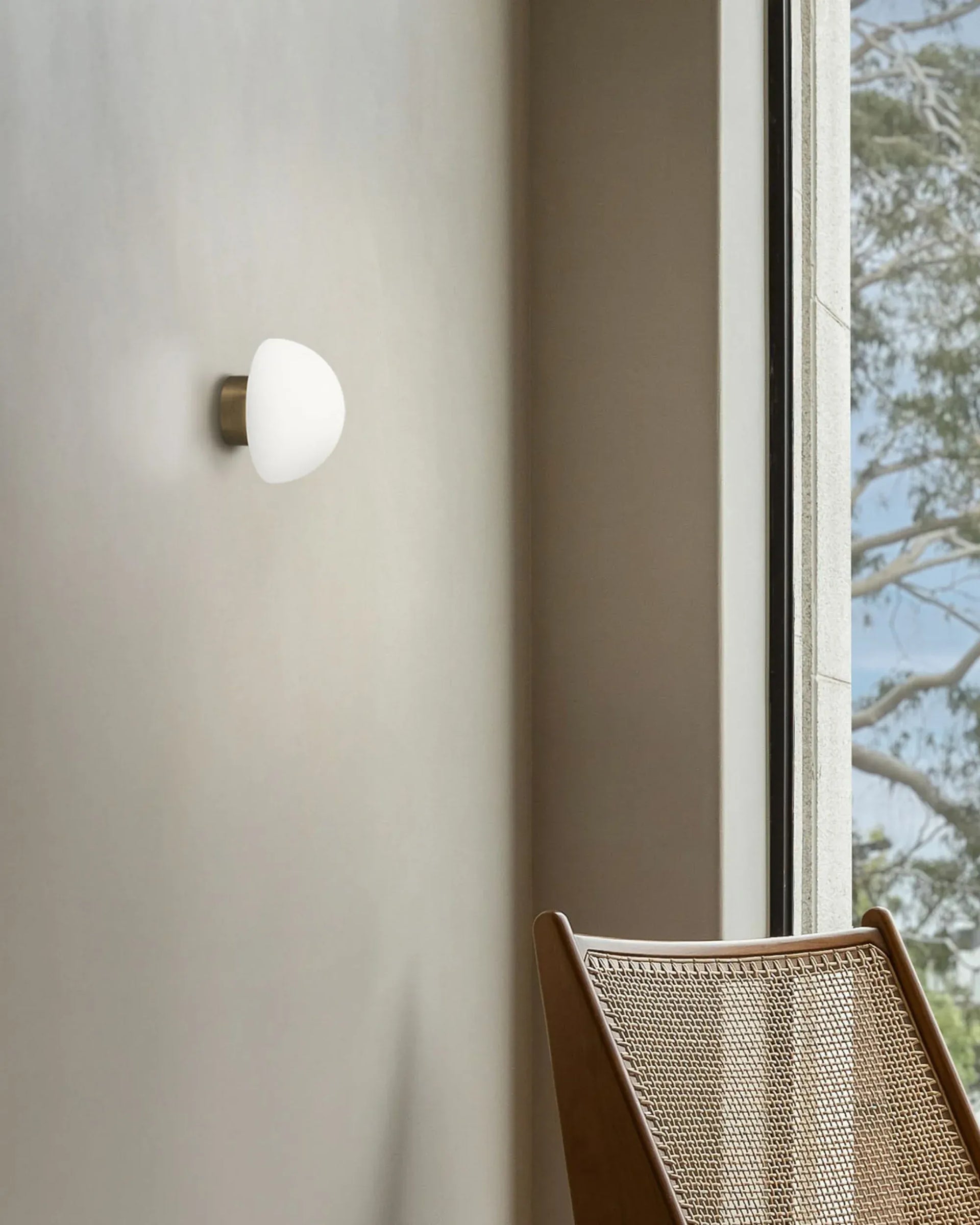 Dome Deco Wall Light - Brass