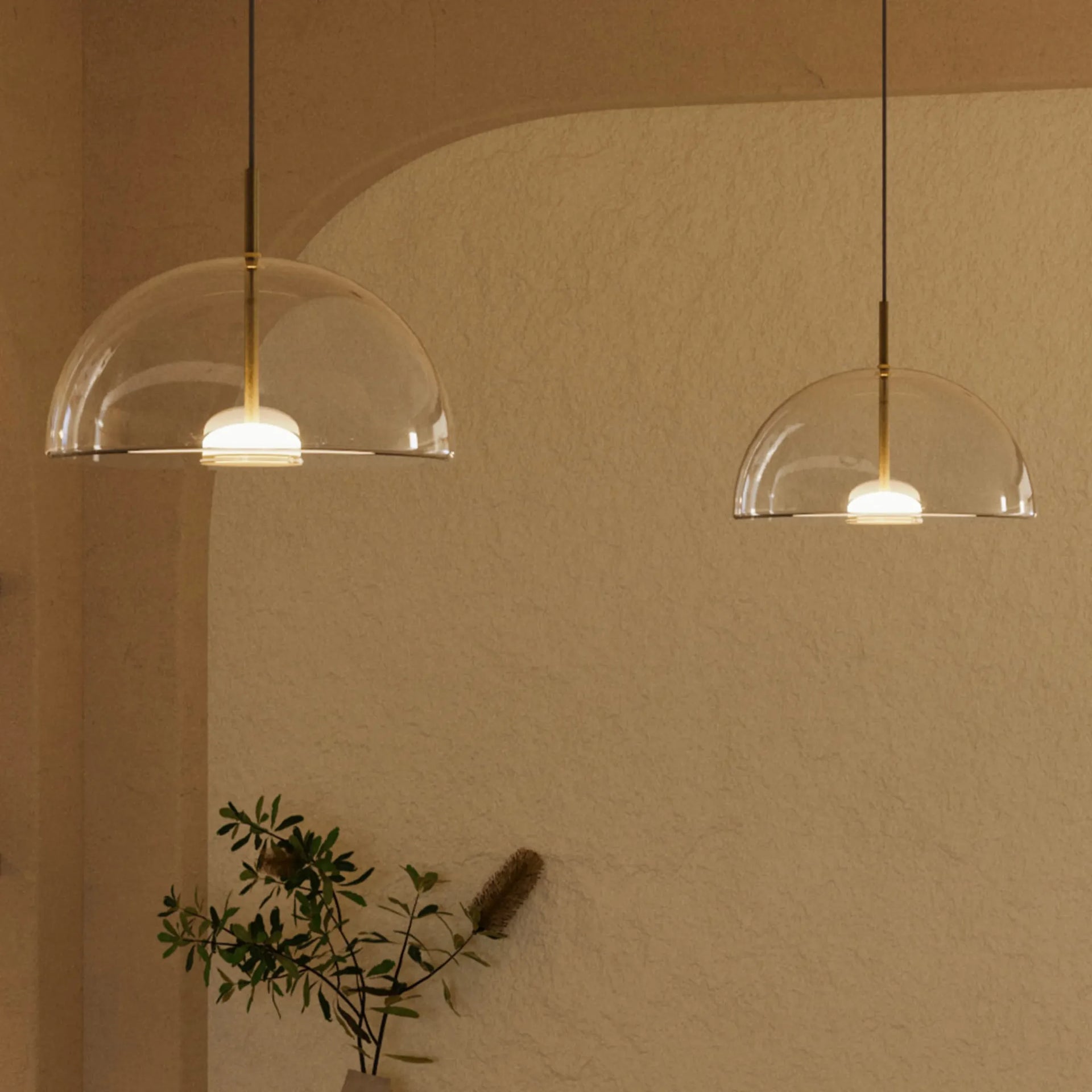 Dome Air Pendant Light - Clear