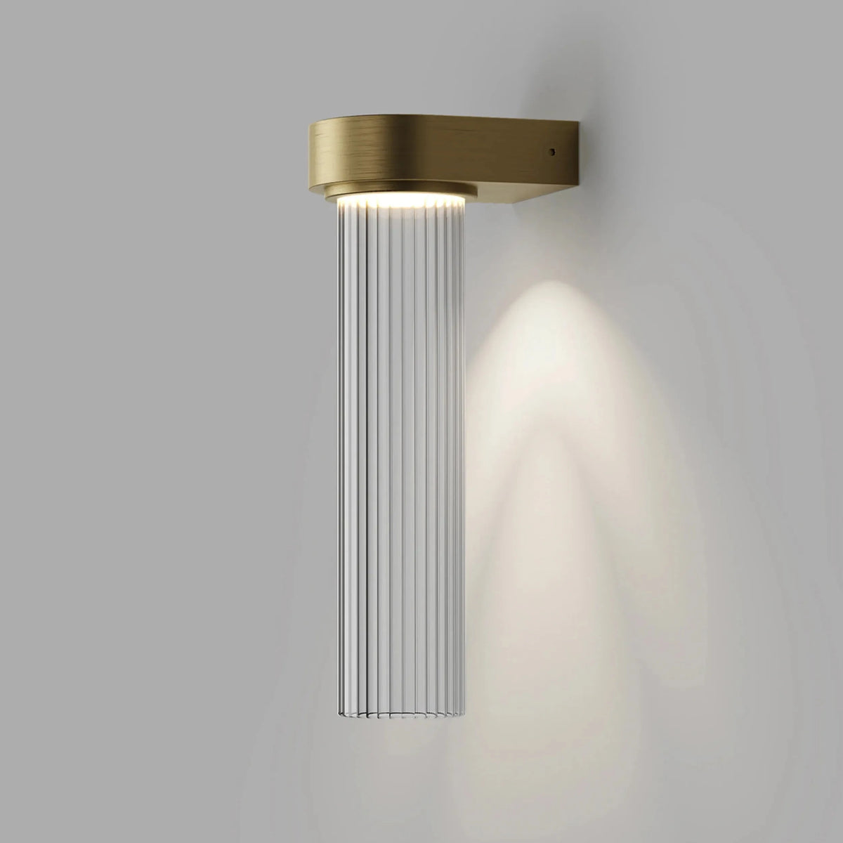Light Rj Buy Edge Wall Light - Brass/Clear Ribbed by Lighting Republic online ...