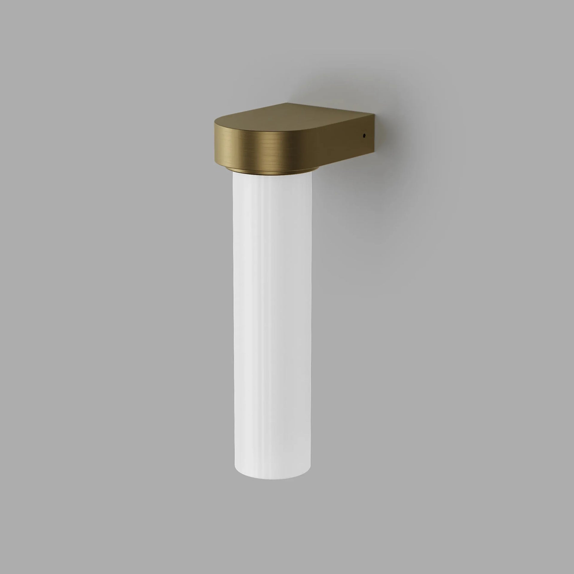 Edge Wall Light - Brass/Frosted Ribbed