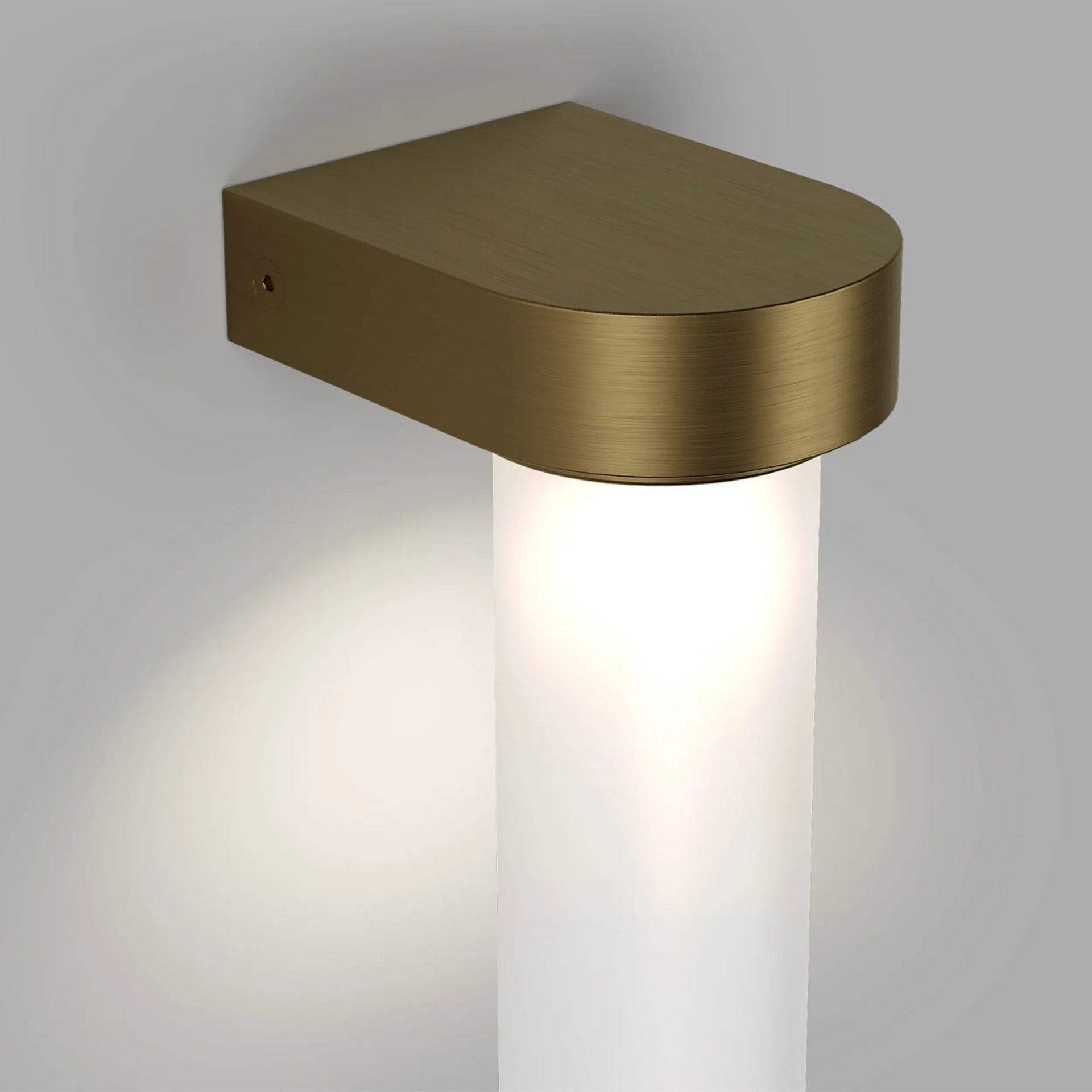 Edge Wall Light - Brass/Frosted