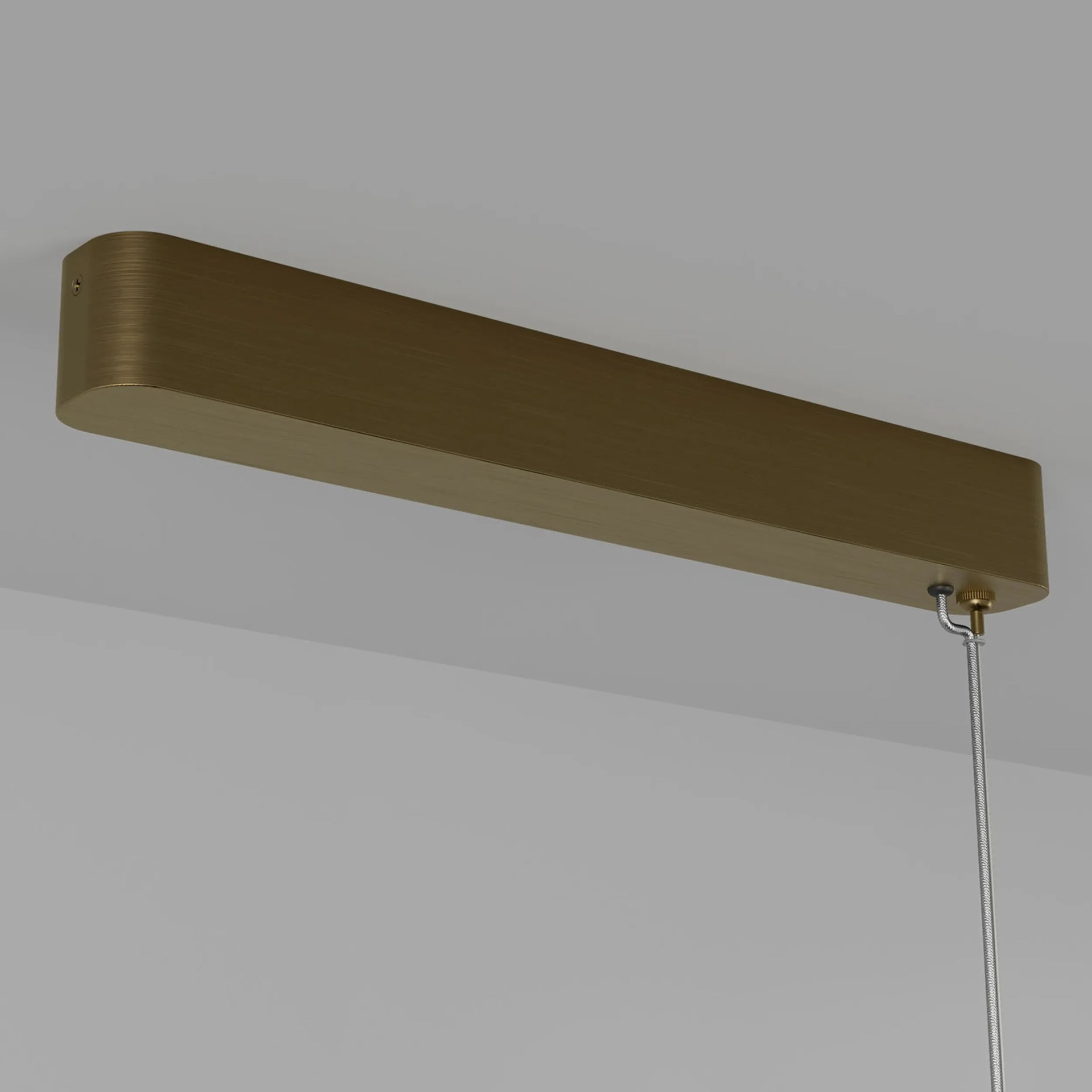 Edge Linear Pendant Light - Brass/Frosted