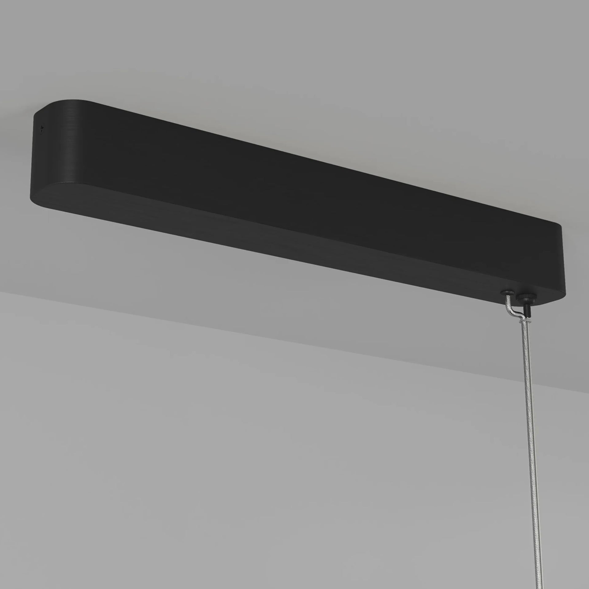 Edge Linear Pendant Light - Iron/Clear