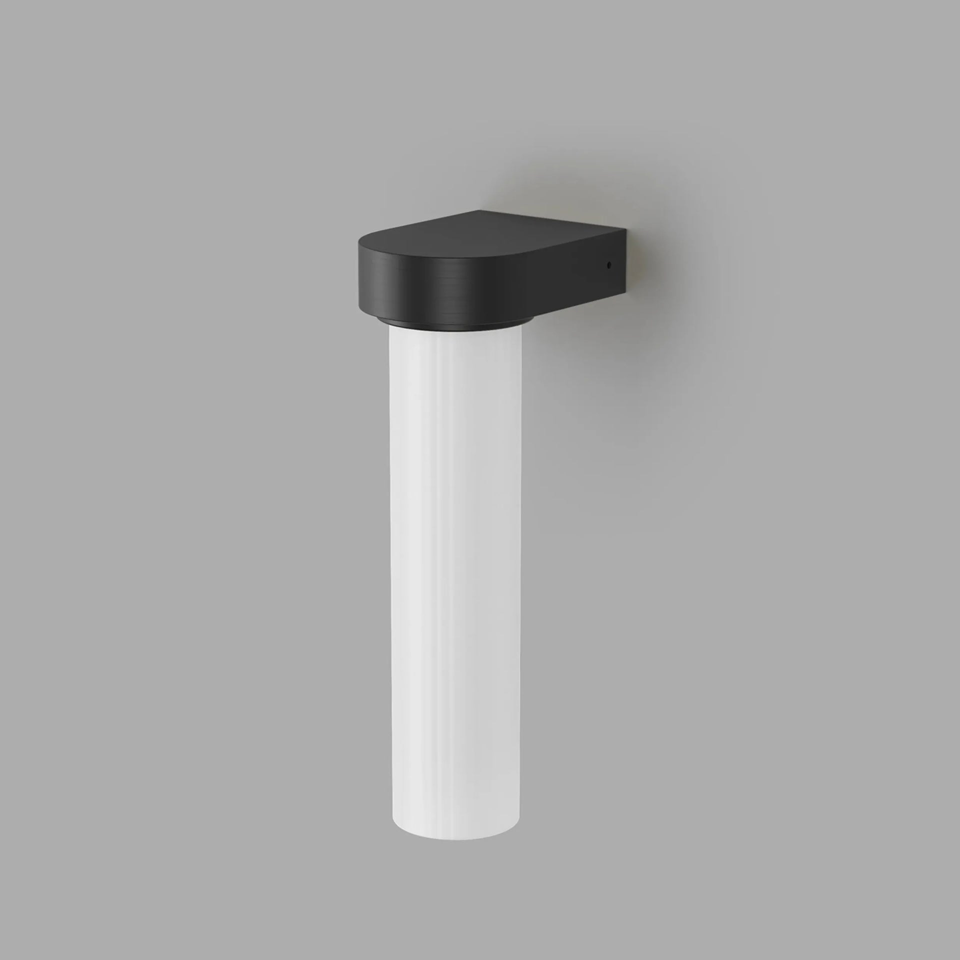 Edge Wall Light - Iron/Frosted Ribbed